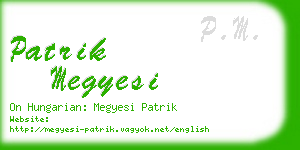 patrik megyesi business card